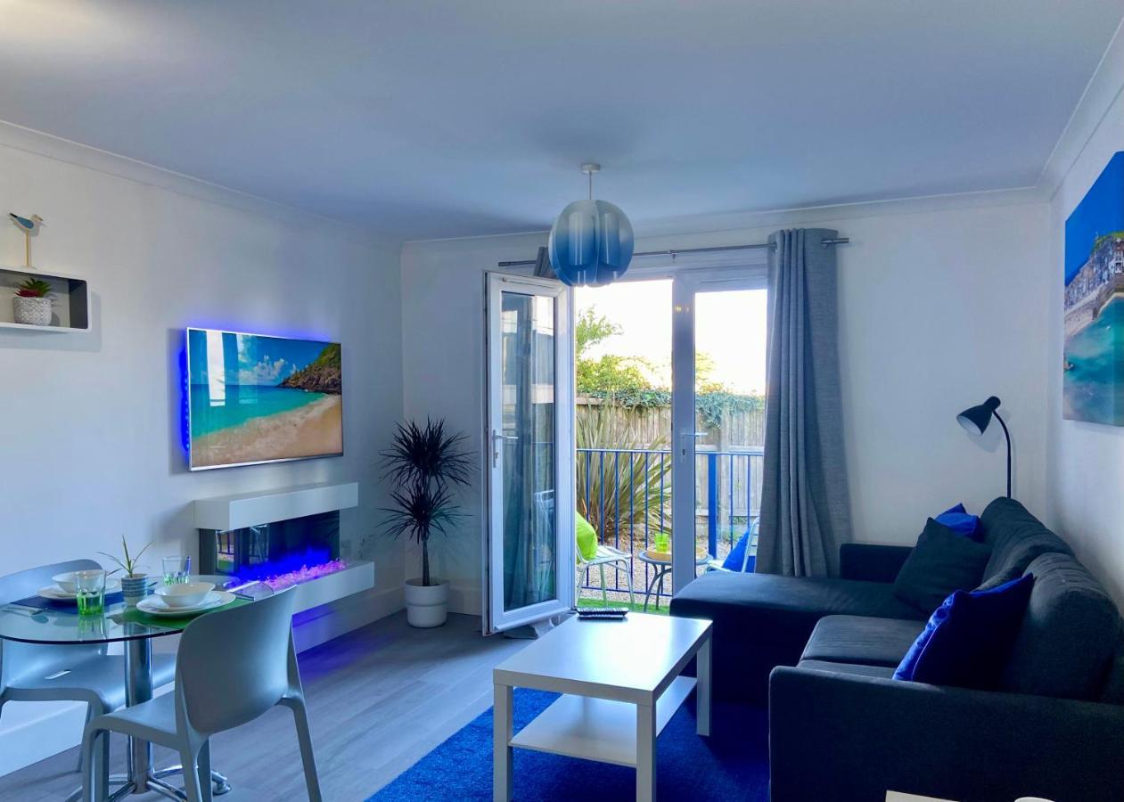 Oceano - Carbis Bay, St Ives, 1 Bed Apartment With Free Parking Near To The Beach Luaran gambar