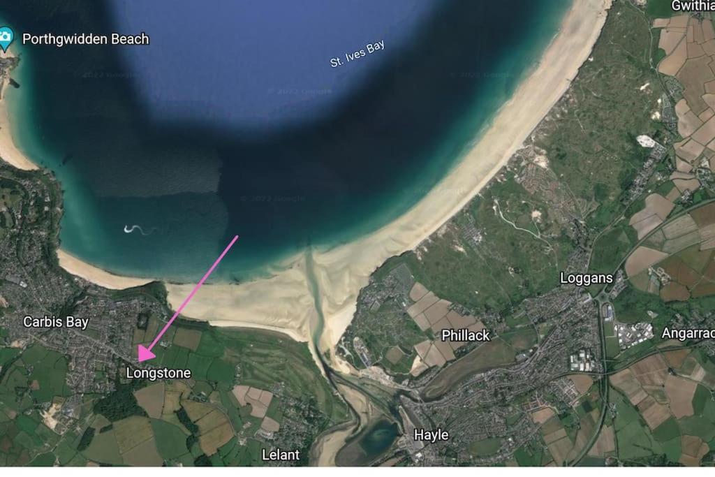 Oceano - Carbis Bay, St Ives, 1 Bed Apartment With Free Parking Near To The Beach Luaran gambar